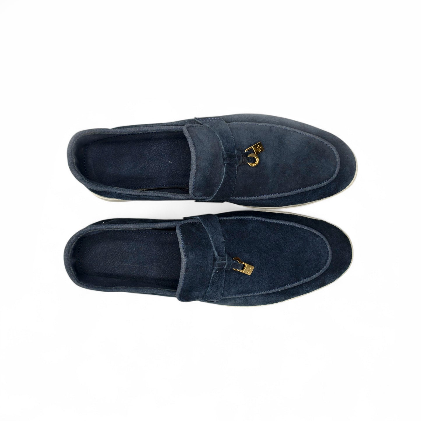 Suede Lock Loafers