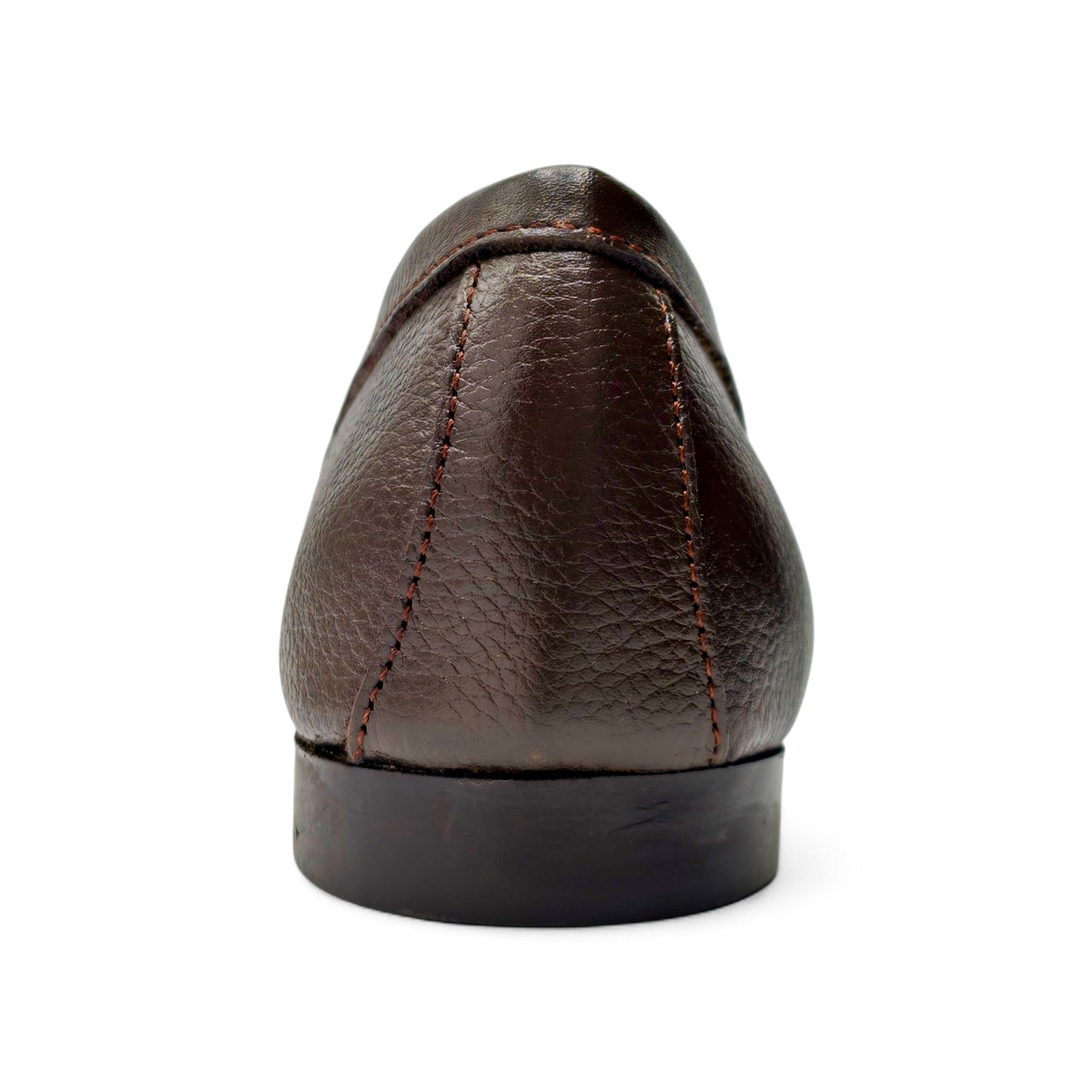 Classic Pebbled Leather Loafers Plain
