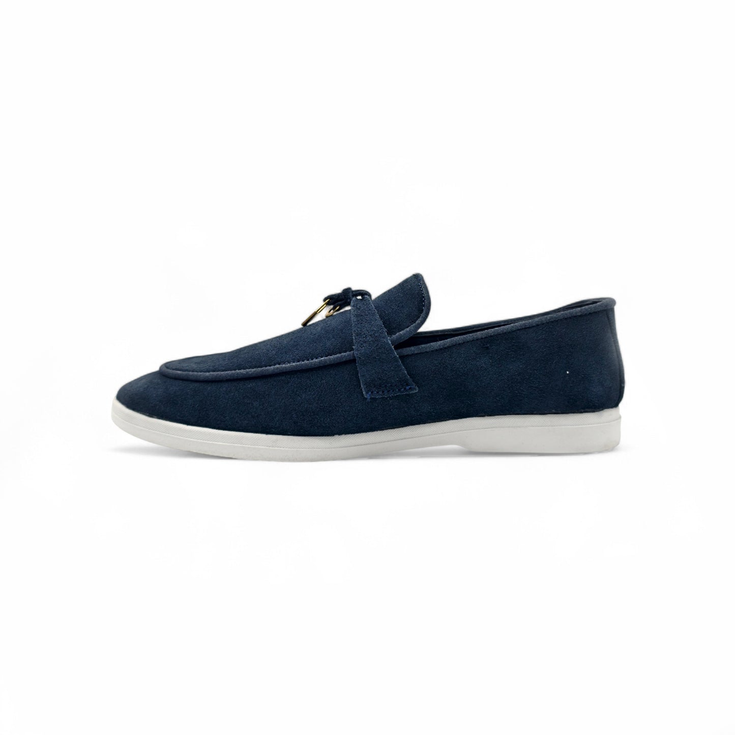 Suede Lock Loafers
