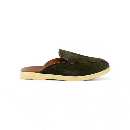 Suede Loafers Backless