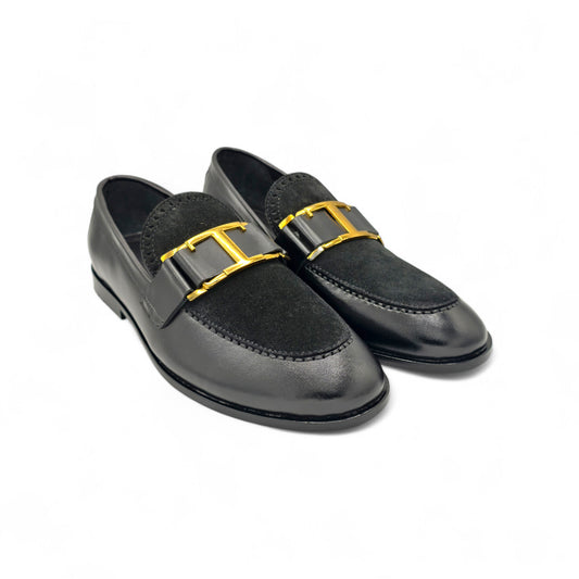 Suede & Leather Horsebit Loafer