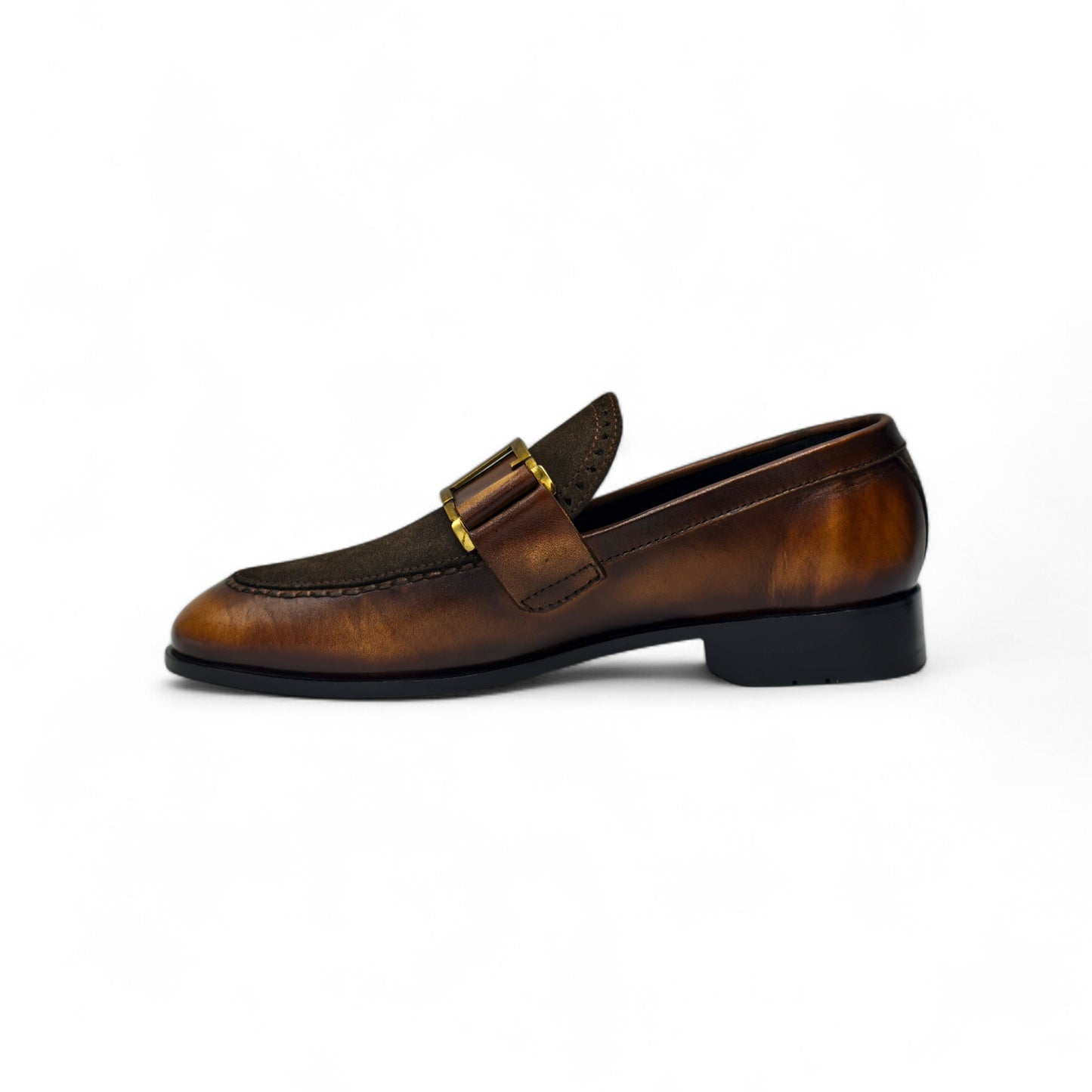 Suede & Leather Horsebit Loafer