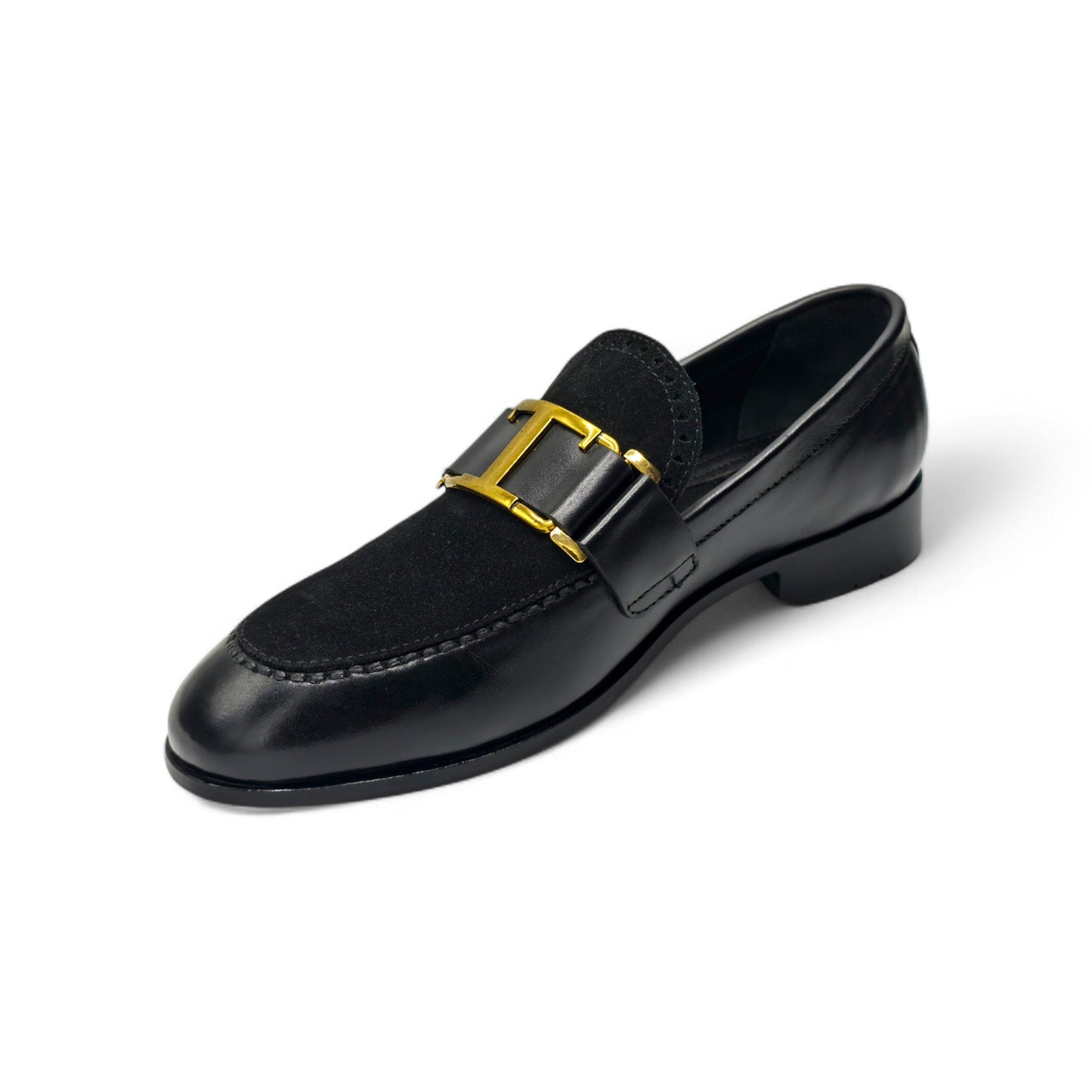 Suede & Leather Horsebit Loafer