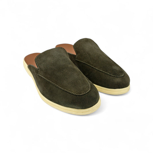 Suede Loafers Backless