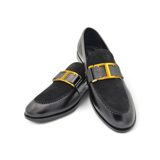 Suede & Leather Horsebit Loafer