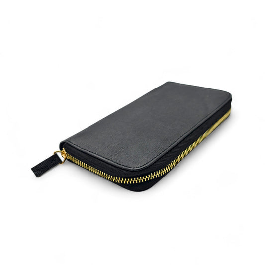 Luxury Black Leather Clutch
